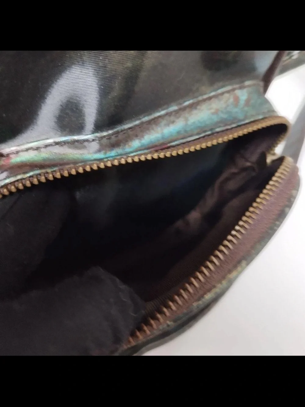 Jean Paul Gaultier Two-Tone Brown and Green Messenger Bag